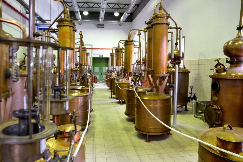 Ouzo factory Plomari Lesvos